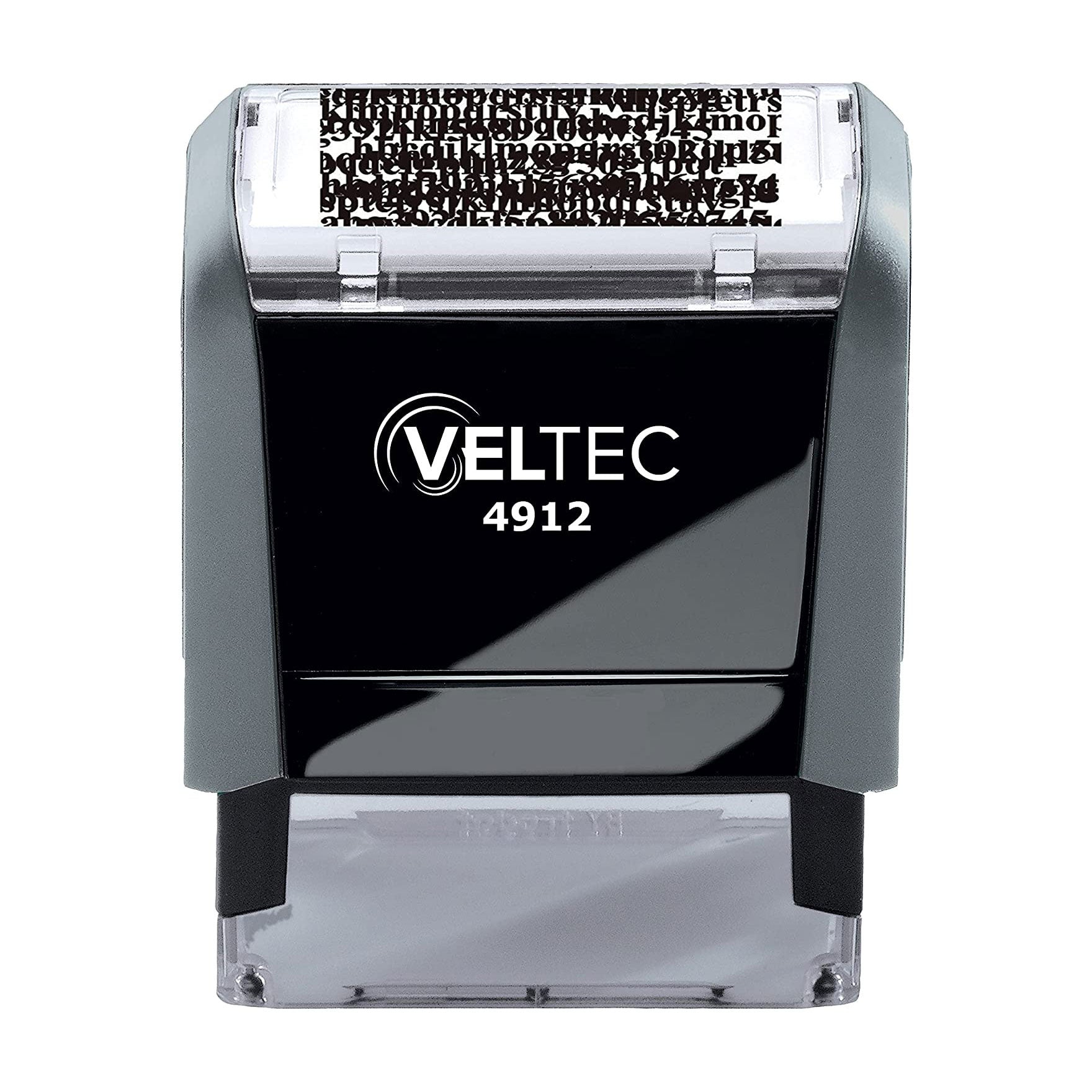 Veltec Premium Quality Felt Rubber Stamp Ink Pad, 2-3/4 x 4-3/8, Durable Lightweight (Black)