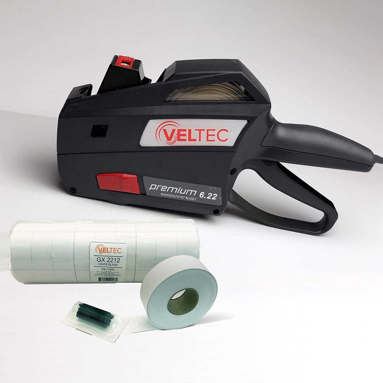 Veltec Premium 1 Line Price Gun 6.22 Starter Kit, Includes Pricemarker
