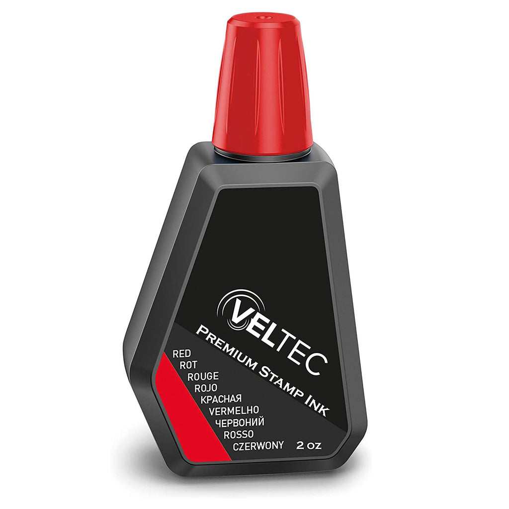 Veltec Premium Quality Felt Rubber Stamp Ink Pad, Large 5 x 7, Durable  Lightweight (Red)